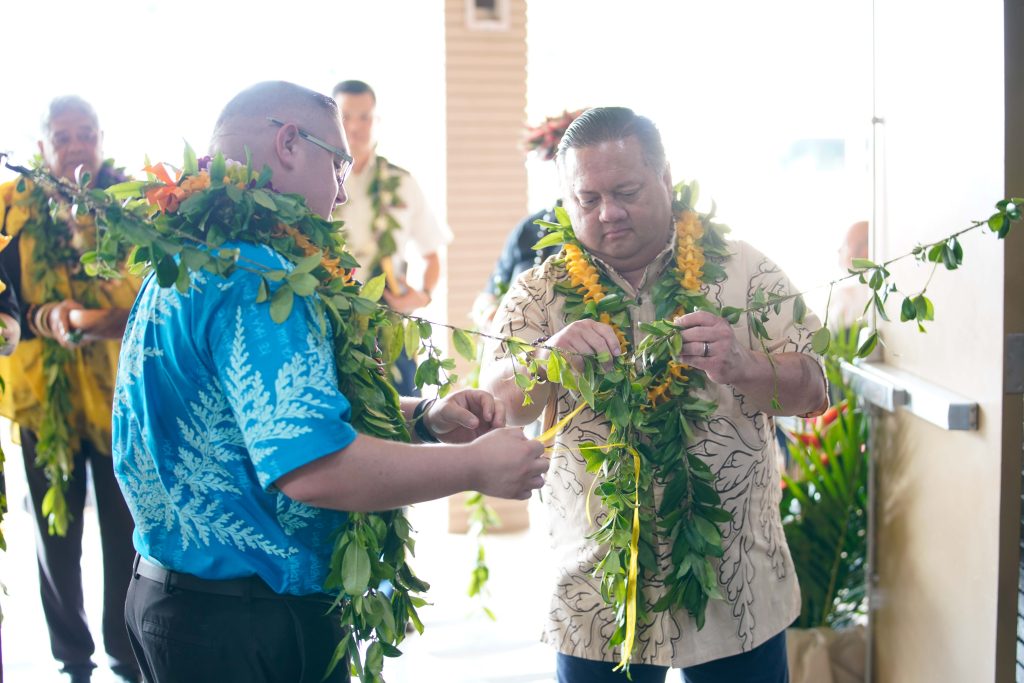 The State of Hawai‘i Department of Defense hosted a blessing and dedication ceremony for the re-designation of its youth service facility in Hilo, Hawai‘i on Jan. 17, 2025. The newly re-designated program called Hawai‘i Job Challenge Academy falls under the Nā Kula Alaka‘i (leadership school) which allows graduates of the Youth Challenge Program to continue growing into productive members of their communities. (Photo by retired Master Sgt. Andrew Jackson)