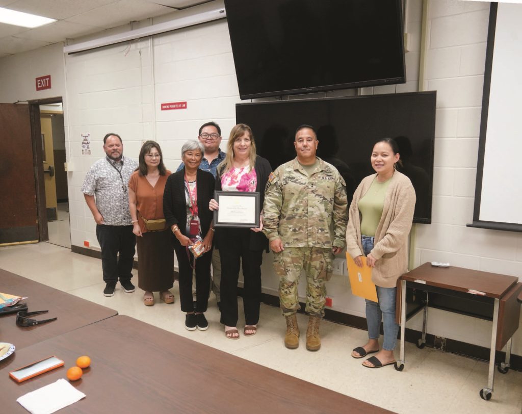 The Team of the Year award went to the DOD ASO Fiscal Team that includes Julia Bee-Chow, Tiera-Lyn Greig, Aileen Roldan, Leean Muranaka and Martin Quitugua. – Ruben Duldulao photo