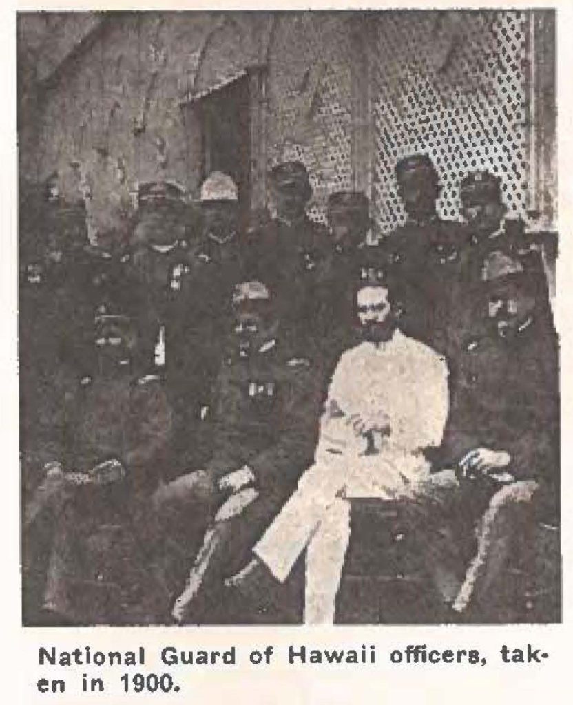National Guard of Hawaii officers, taken in 1900