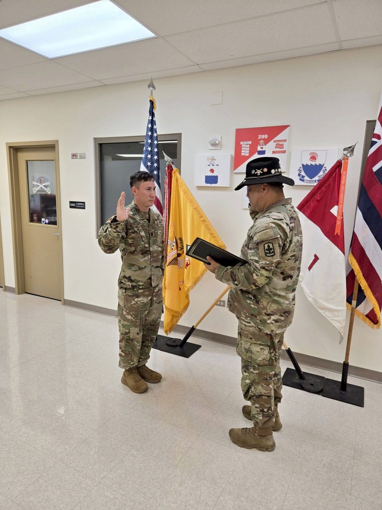 Linnell promoted and takes command of Troop C, 1-299th CAV