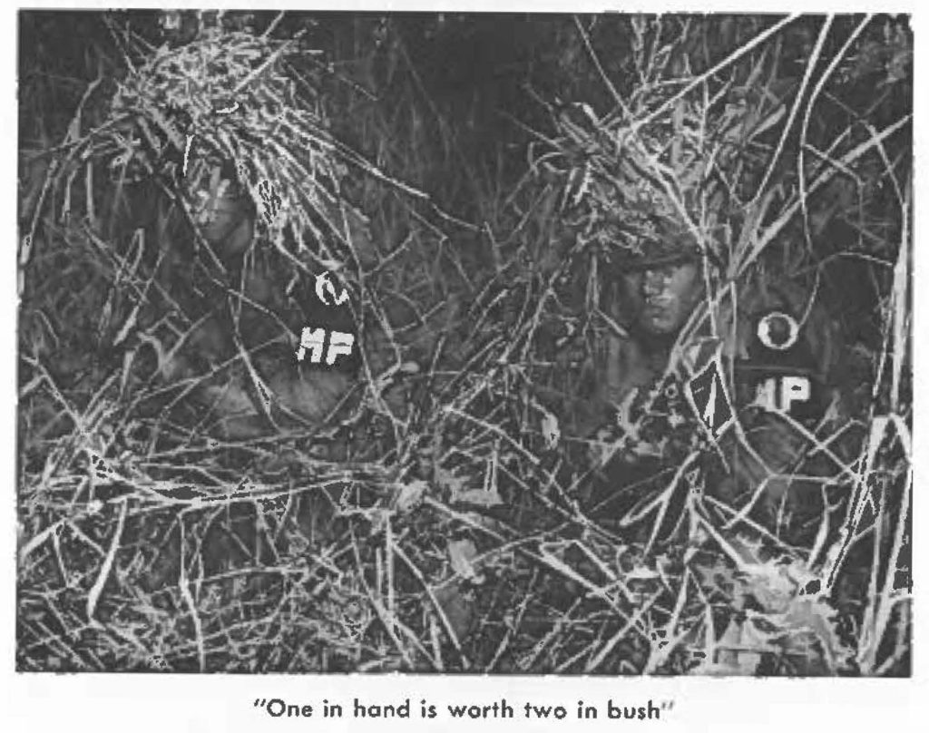 "One in hand is worth two in bush''