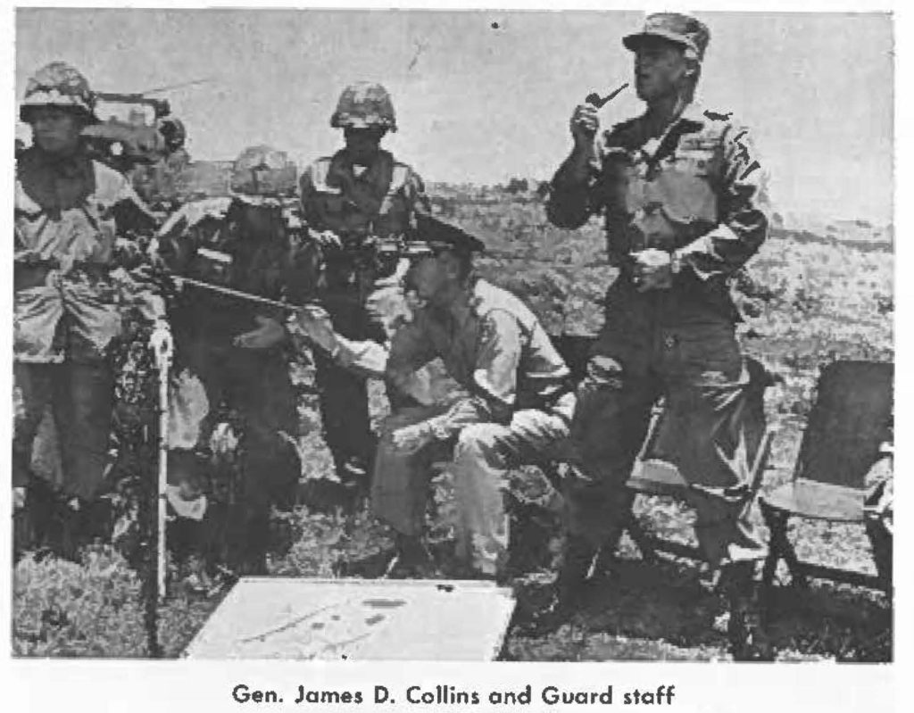 Gen. James D. Collins and Guard staff
