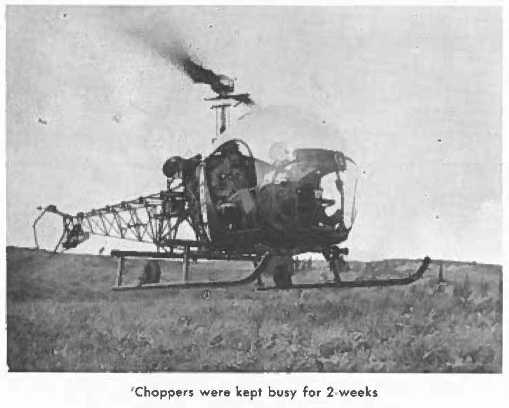 'Choppers were kepi busy for 2-weeks