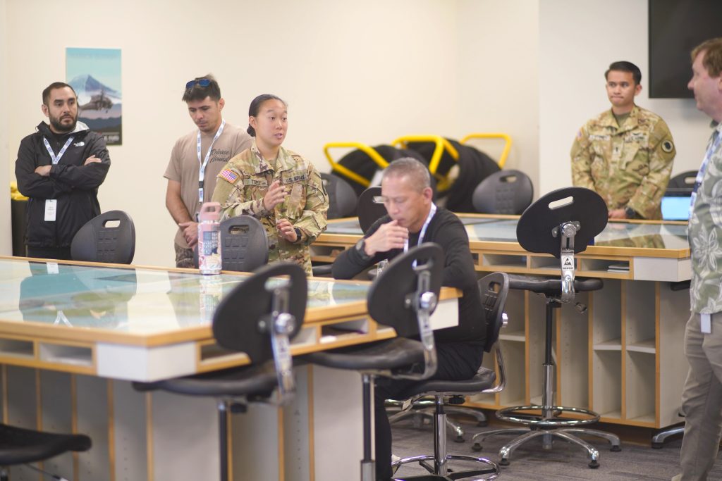 Civilian employers of HING members board Boss Lift