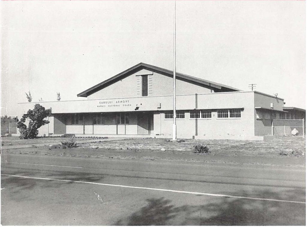 New Armory of Co C 299th Infantry at Kahului. Maui.