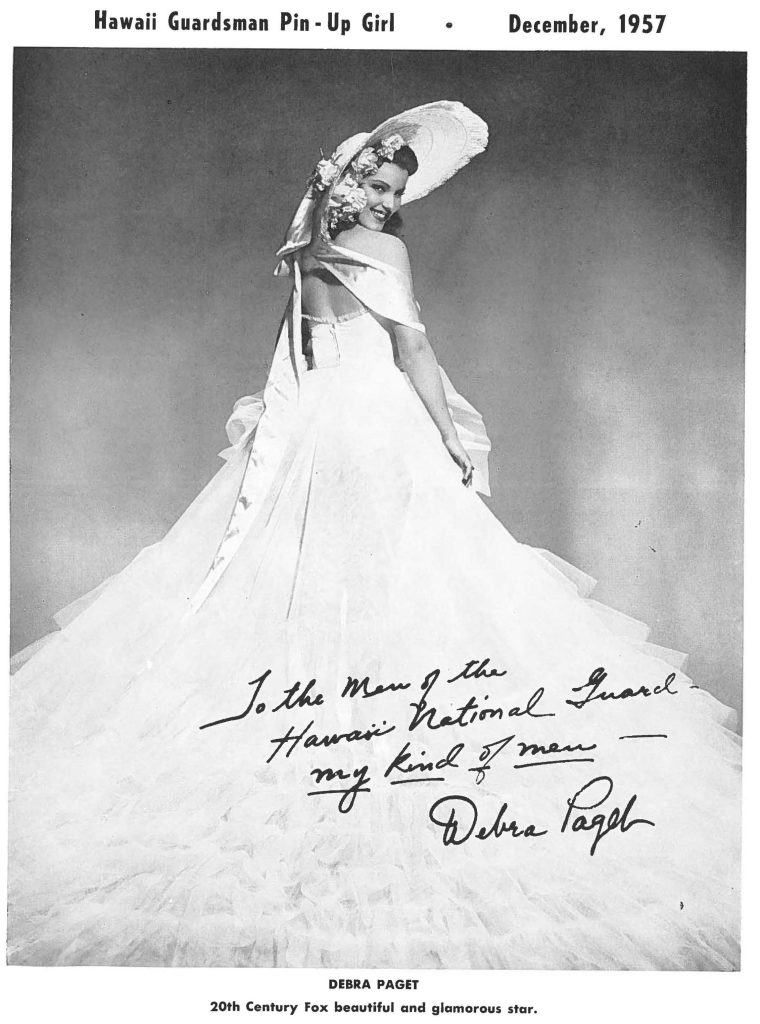 Hawaii Guardsman Pin - Up Girl • December, 1957
