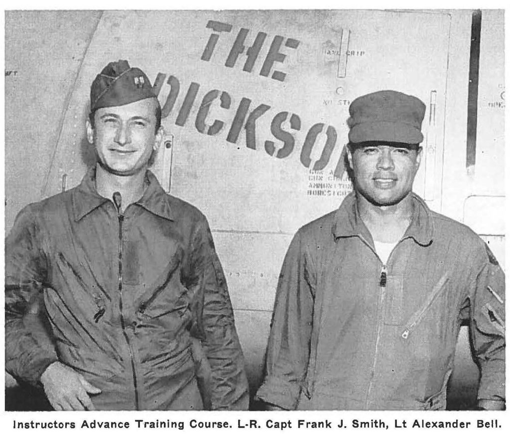 Instructors Advance Training Course. L-R. Capt Frank J. Smith, Lt Alexander Bell.