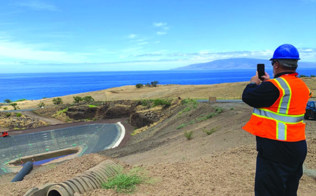 Hawai‘i Emergency Management Agency (HIEMA) Executive Officer Don Aweau assessed the temporary disposal site in Olowalu, Maui for Lahaina Debris Operations. – HIEMA photos