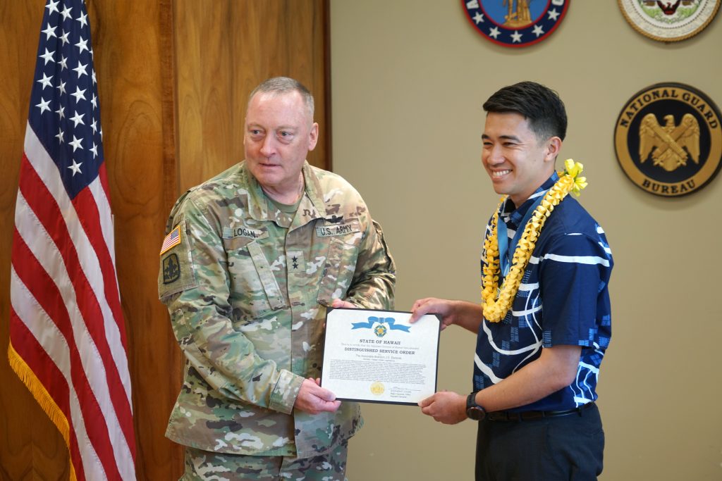 Sen. Elefante recognized by Hawai‘i Department of Defense