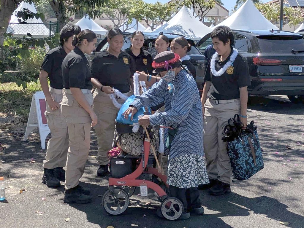 YCA cadets support the Flores de Mayo and Filipino Fiesta