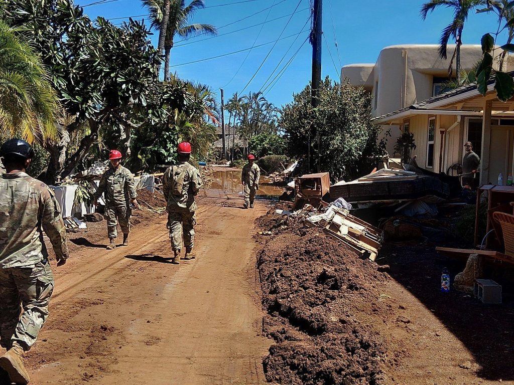 The Hawaiʻi National Guard’s 93rd Chemical, Biological, Radiological, and Nuclear Enhanced Response Force Package team conducted wide-area search operations on Kauaʻi following Hurricane Lowell on Sept. 9. (Hawai‘i National Guard photo)