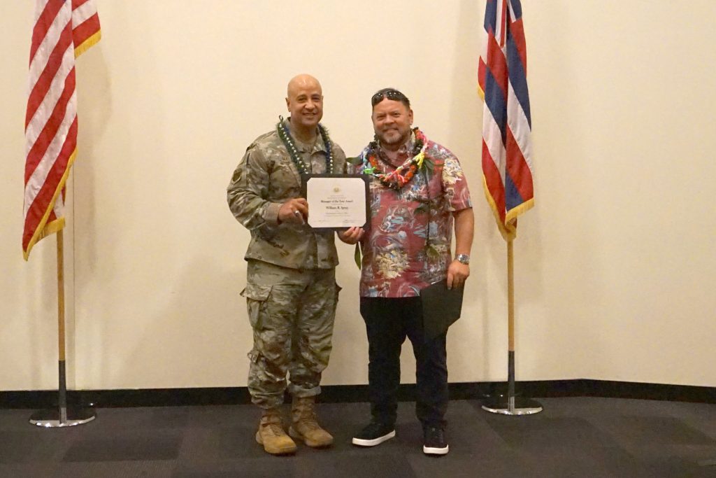 State of Hawai‘i Department of Defense Incentive Service Awards winners